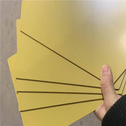.江苏无锡大量现货供应土黄色pai板 托龙板材2-8mm薄板耐高温耐磨
