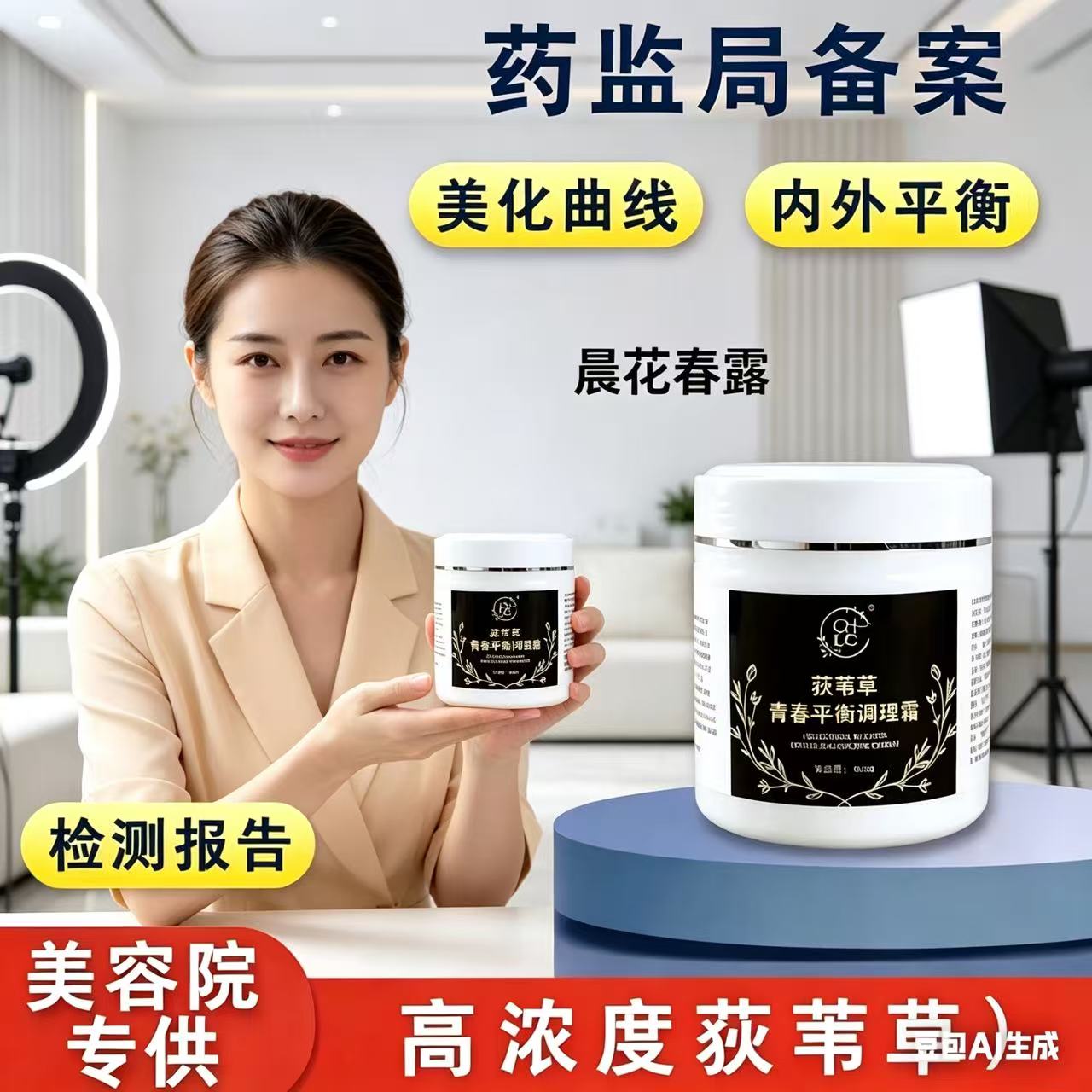 晨花春露荻苇草荷尔蒙平衡调理霜