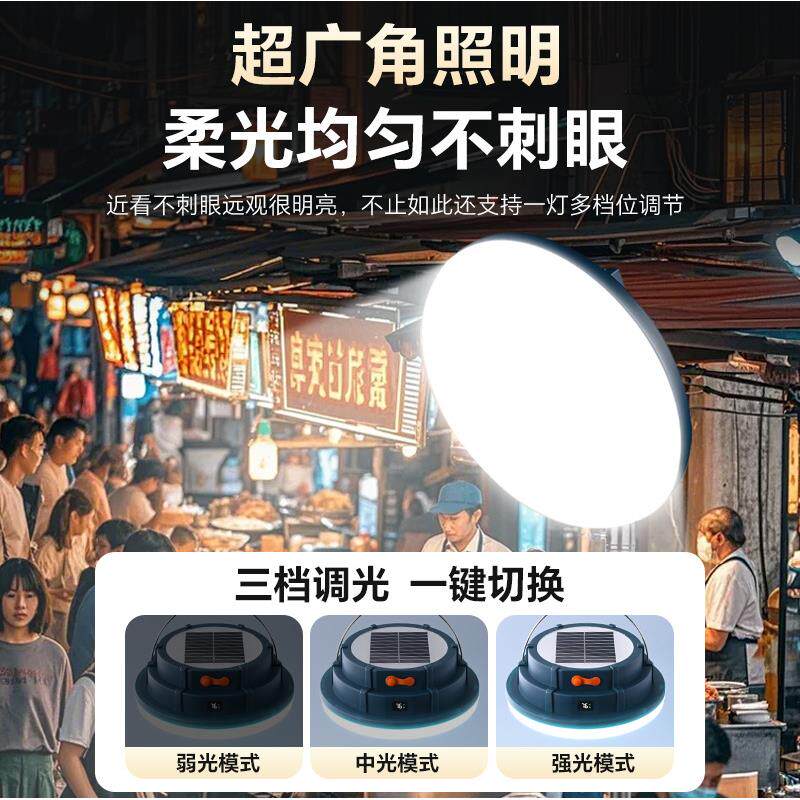 摆摊超亮led充电飞碟灯