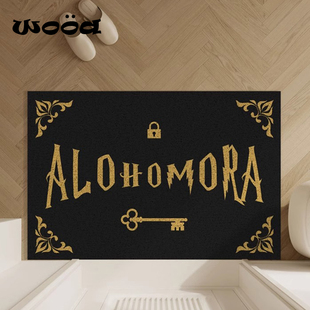 哈利波特入户门地垫丝圈可裁剪防滑脚垫子进门门口地毯玄关脚垫