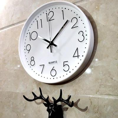 14寸钟表挂钟客厅家用数字时钟电子石英墙钟clock