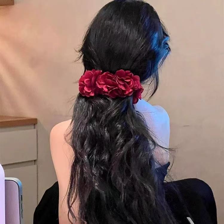 海洋奇缘海边美人鱼造型超大香蕉夹森系花花抓夹横着的香蕉夹