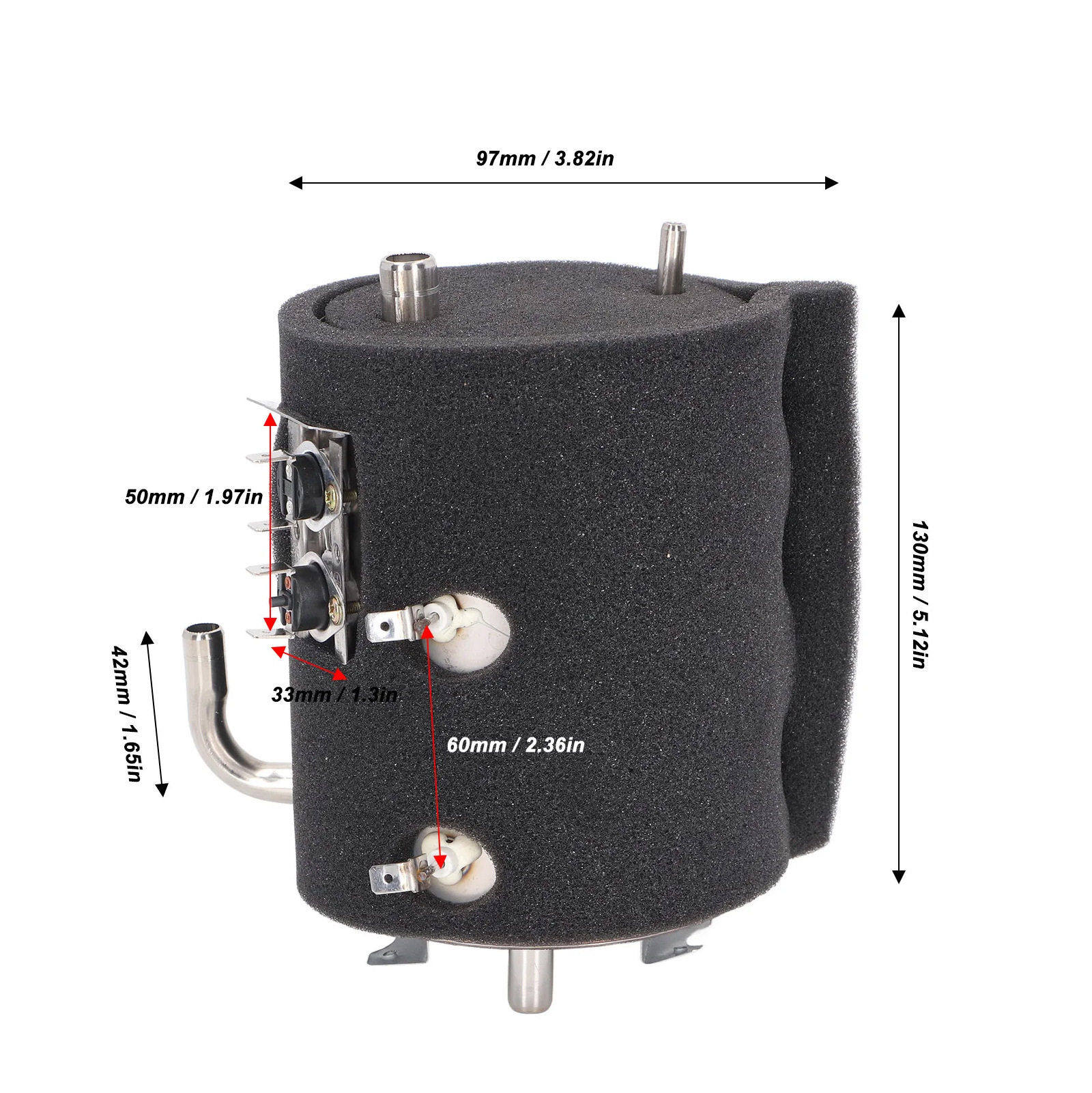 2026新款跨境热胆饮水机配件1升加热内胆净水器快速速热冷热两用