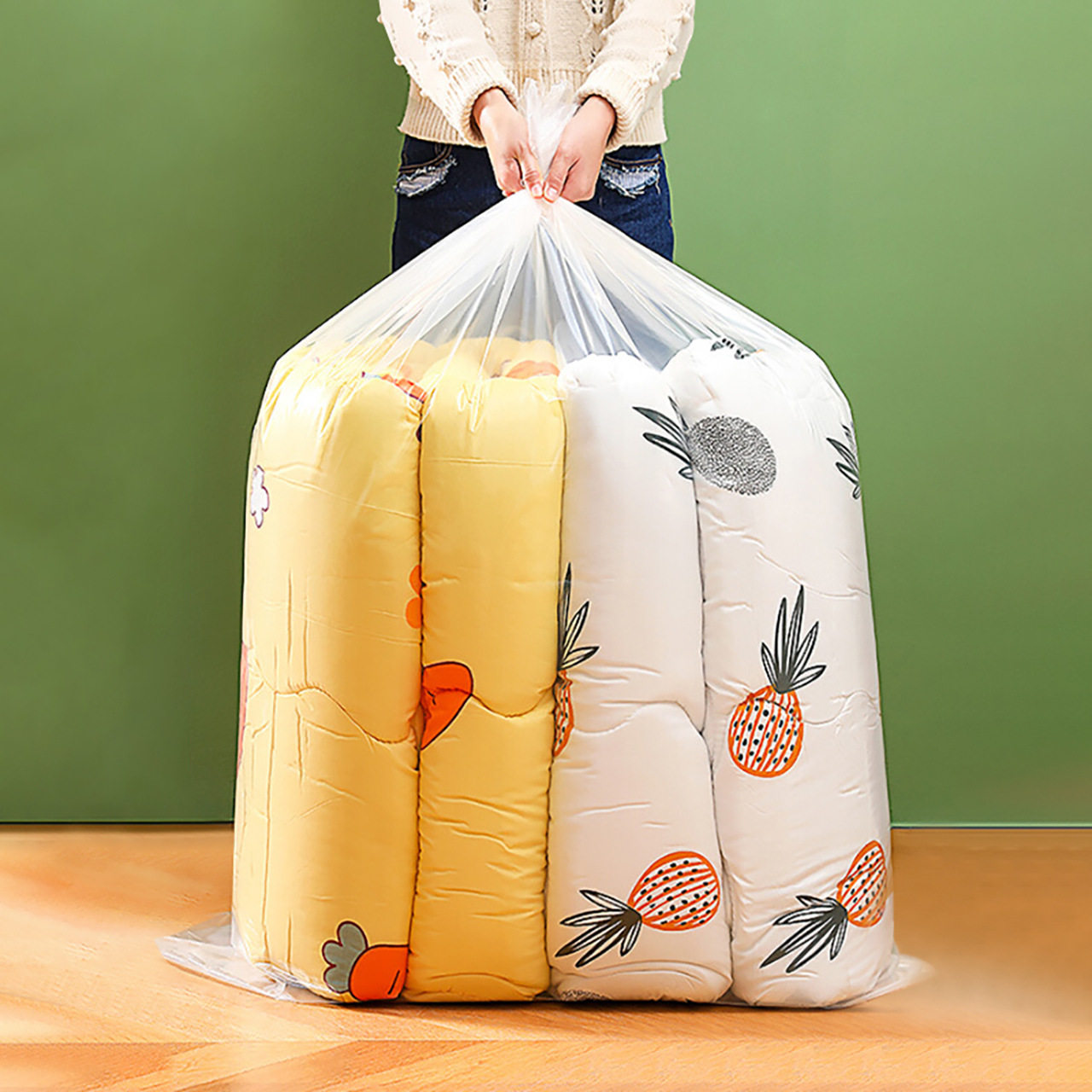 批发加厚收纳防水防尘打包袋家用透明PE被子棉被衣物搬家袋子,收纳整理,吸尘器收纳架/盒/袋,淘宝优惠券,粉丝福利购,淘宝优惠卷