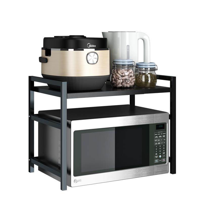 厨房置物架可伸缩微波炉烤箱架子家用电饭锅双层台面免打孔,厨房/烹饪用具,抹布架/厨房清洁收纳架,淘宝优惠券,粉丝福利购,淘宝优惠卷
