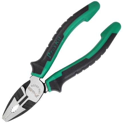 8寸电工钳1P-051DS平口钳钢丝钳子工业级电工钳老虎钳052DS