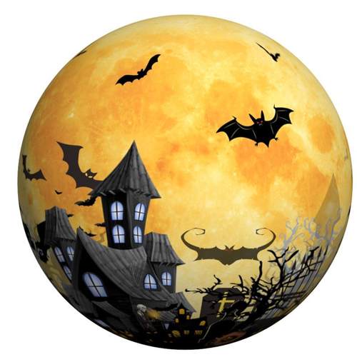 充气万圣节南瓜气模酒吧装饰发光道具鬼门骷髅头大型卡通美陈气模