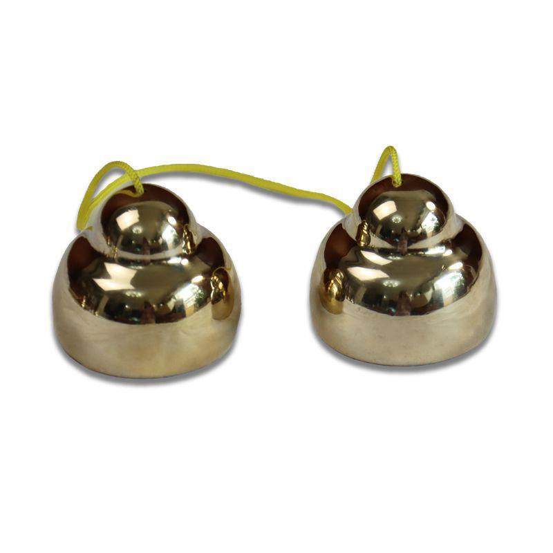 海鸥响铜碰铃甩铃中号4.7手工纯铜碰铃演奏舞台剧团碰钟打击乐器