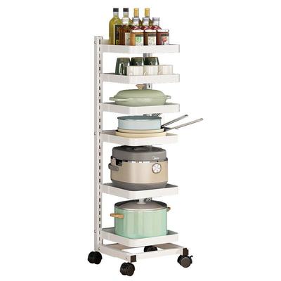 厨房锅具储物架家用夹缝锅架转角放蔬菜水果置物架可移动收纳架子