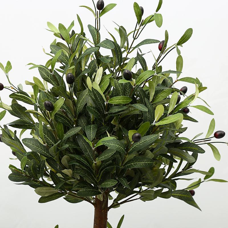 仿真绿植假盆栽大型装饰摆件客厅室内盆景仿真植物2层橄榄树假树