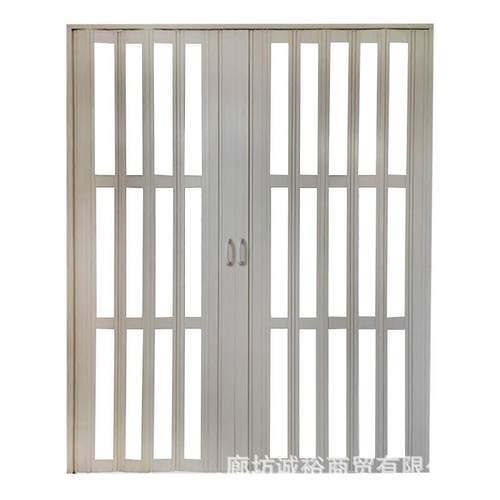 pvc折叠门开放式厨房临时天燃气验收隐形门免打孔卫生间室内隔断