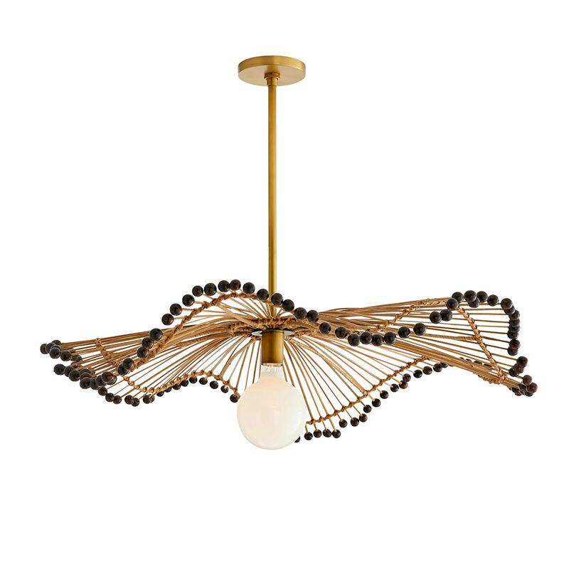 藤艺吊灯东南亚风格餐厅客厅卧室民宿侘寂风复古手工竹编艺术灯具