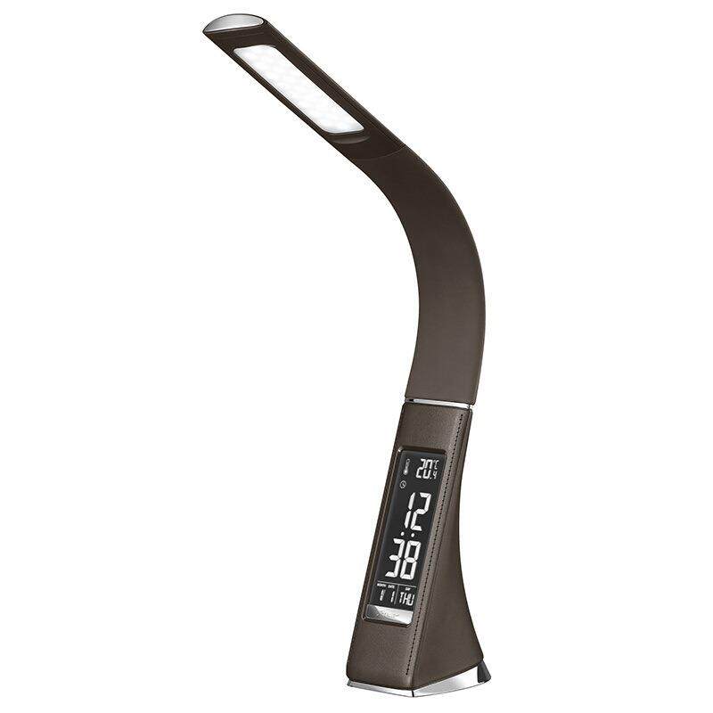 直供美式办公室简约台灯北欧闹钟触摸万年历台灯护眼学习家用