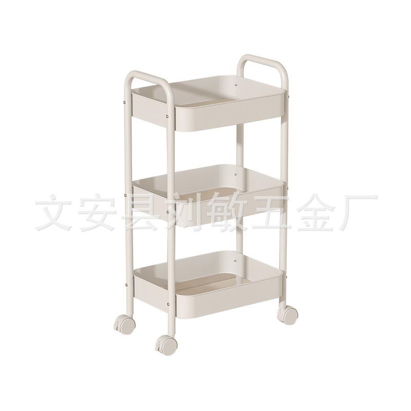 落多地式层小推车物可双扶手小移动双扶手收纳架婴儿用品置架储物