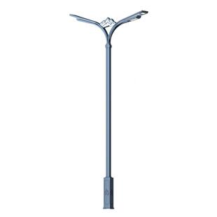 LED市政路灯1012米新农村路灯双头方管双臂高杆路灯道路照明双杆