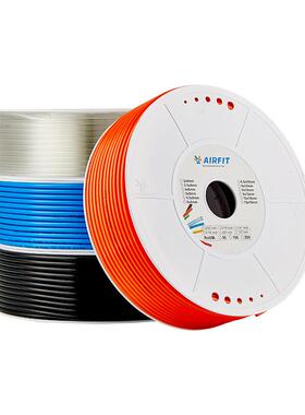 8mm4/6/10/12/14/168X5气泵空压机高压透明蓝PU管气动软管