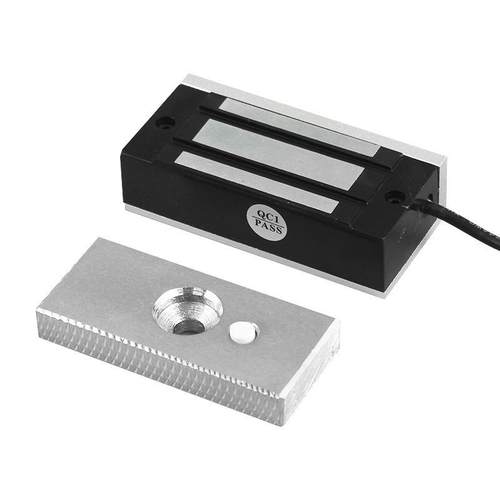 单门挂装磁力锁玻璃门电子锁60kg电磁锁电子门锁铝合金磁力锁