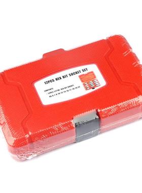 厂家直销12PC1/2规格工具钢滚花压批套筒气动汽修组套五金工具