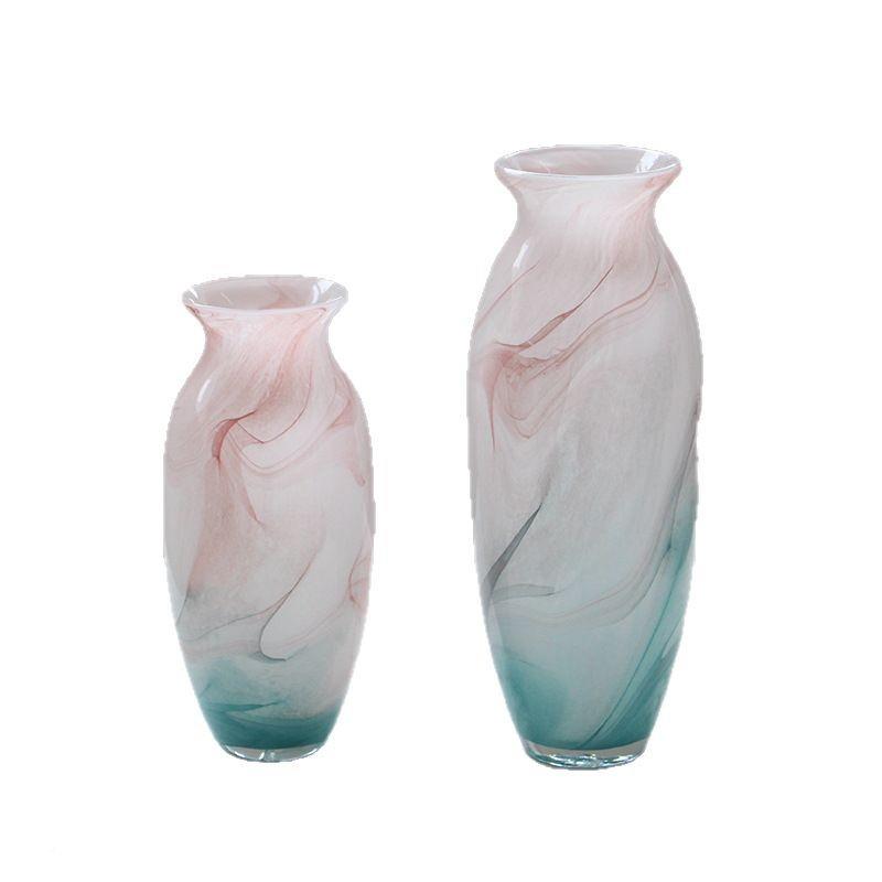 代简约水墨画手工花5656瓶艺客术现摆件关餐桌装饰厅玄插花花器样