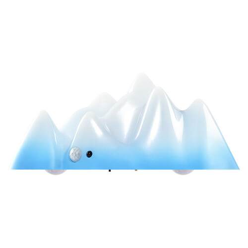 智能人体感应雪山小夜灯USB充电无极调光床头定时伴睡氛围小夜灯