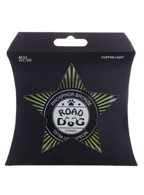 路狗民谣吉他琴弦磷铜镀膜防锈木吉他弦1-6弦各1根AC11/12/10