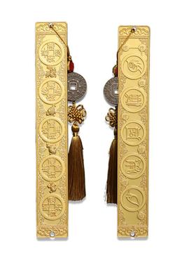 厂价北斗七星锌合金镀金三才五帝尺