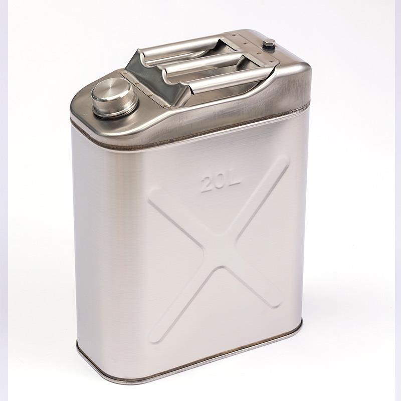 04不锈钢油桶10L20升加厚型不锈钢汽油桶存储备用不锈钢油箱油桶