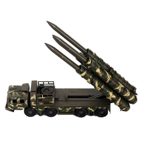 合和兴拼装S300迷彩战术雷达导弹车模型1:72军事模型手办玩具
