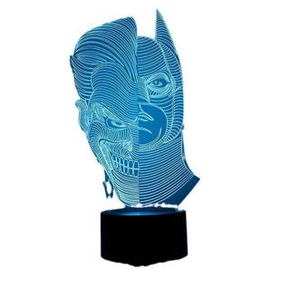 现货双面人3D创意小夜灯1.5W5V按钮式智能家居LED照明灯