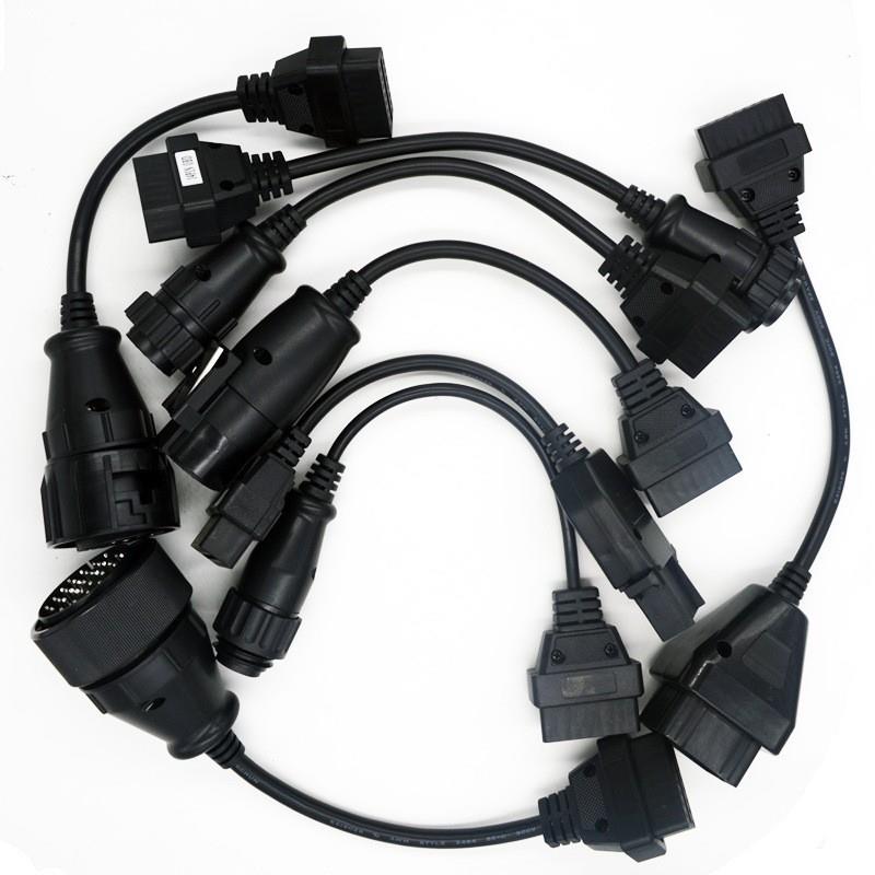 全套卡车线8条Truckscablesfor150etcscdpobd2卡车诊断线