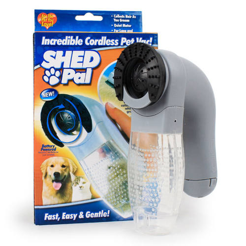 Shed Pal 宠物粘毛器去毛刷 宠物吸毛器 便携猫狗按摩清洁吸尘器