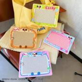 零食小分队大号磁吸钢珠画板钥匙扣趣味磁力绘画板儿童背包挂件