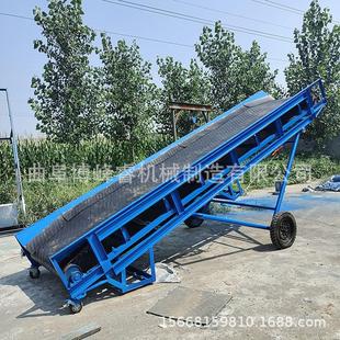 车机 650方玉米小麦全自动铲取料装 固定型大倾角皮带输送机