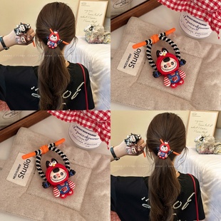 仙贤遥可爱少女拉布布橡皮筋女扎头发绳2026新款高弹力耐用发圈