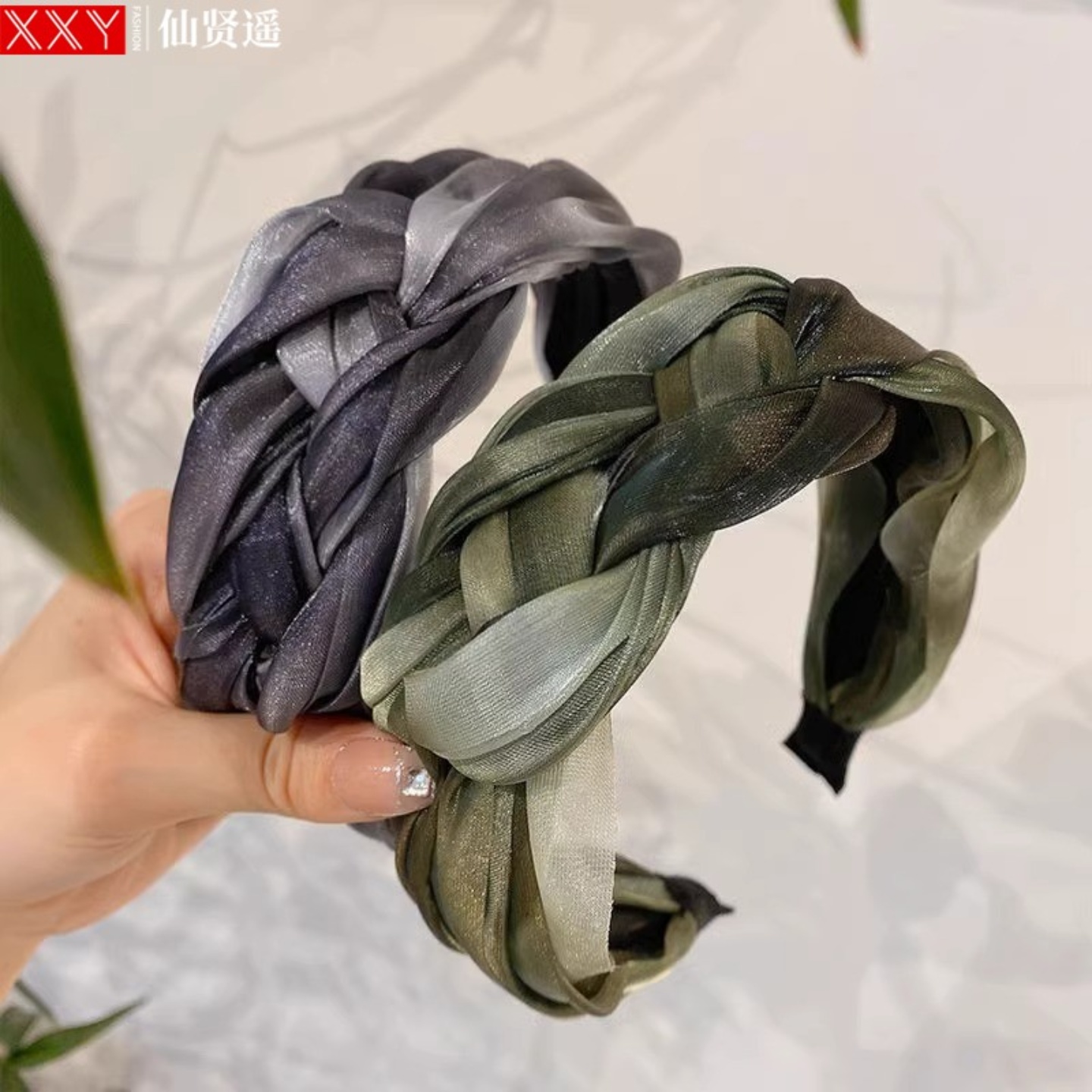 仙贤遥高颅顶发箍2025夏季发饰女