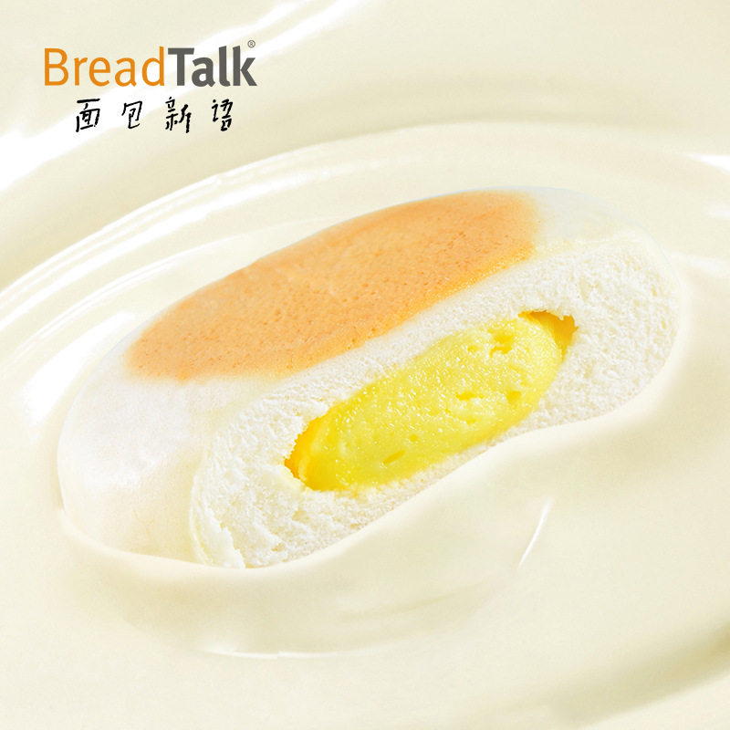 面包新语厚乳奶皮白面包夹心面包办公室零食整箱营养早餐400g