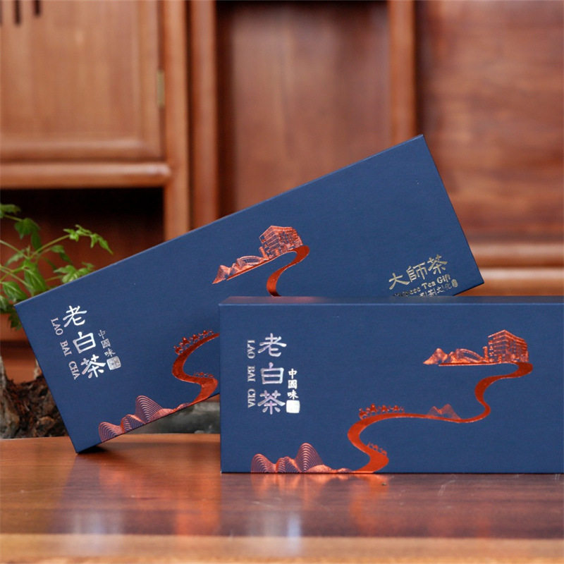 福鼎白茶老寿眉小方片饼干茶饼茶叶礼盒装送礼烟条直播带货去火泡
