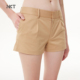 服饰配件 微弹卡其色短裤 工装 女精致夏季 NKT 修身 短裤 透气薄款