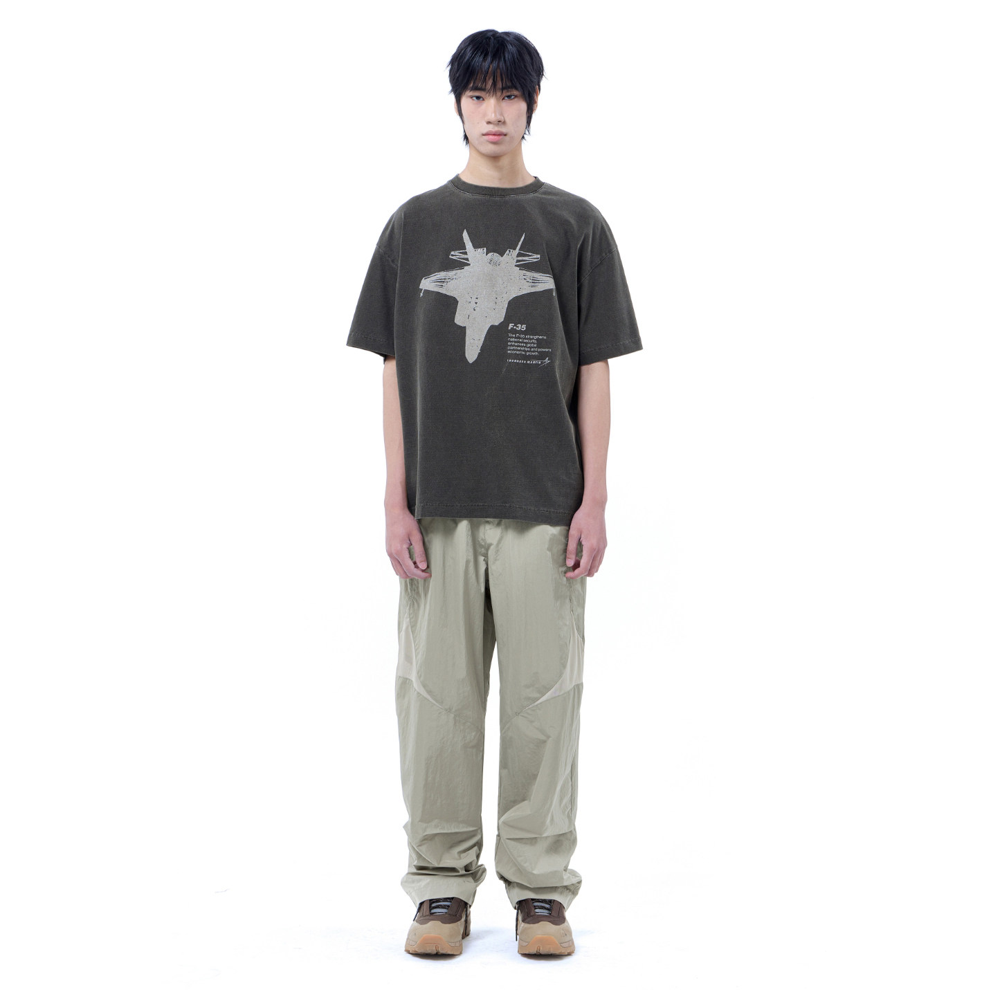 KUBN夏季新款美式复古字母印花短袖T恤男款宽松显瘦百搭休闲上衣