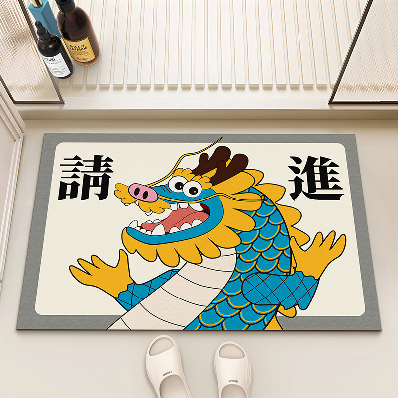 卫生间地垫加厚防滑硅藻泥吸水垫子厕所浴室进门门口脚垫可裁剪