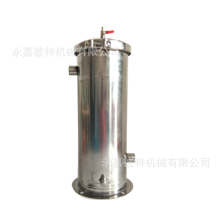 201不锈钢袋式柴油过滤器车载加油机过滤桶1寸1.5寸2寸布袋过滤器