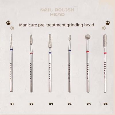 Qjforu奇迹喵喵美甲前钻石抛光头俄罗斯风格预处理去除死皮雕刻和