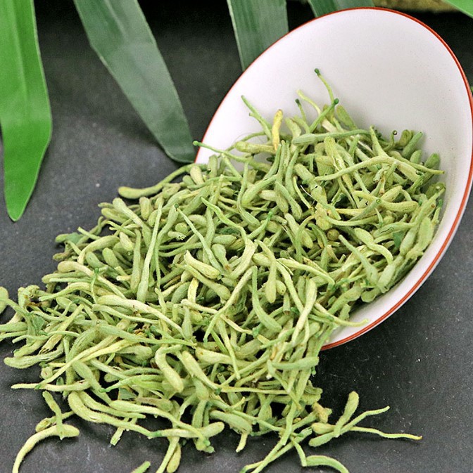 金银花茶带绒毛封丘头茬新货500g克金银花干货散装泡茶材