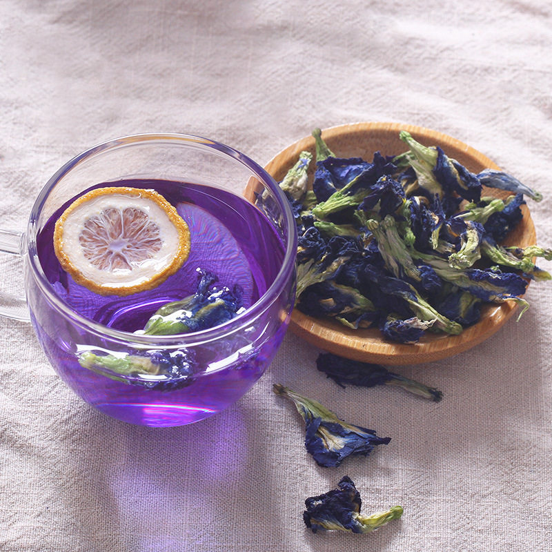 蝶豆花 蓝蝴蝶花干蝶豆花碟豆花干花蓝蝴蝶 蝶豆花干燥农产品
