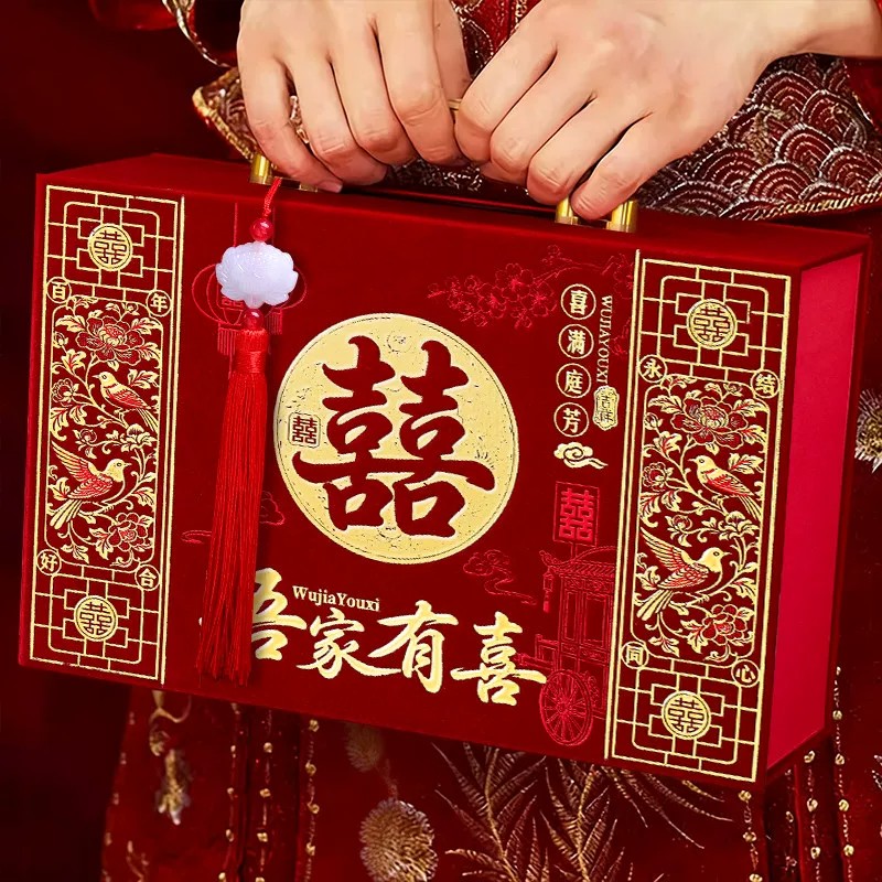 彩礼现金礼盒订婚专用彩礼钱盒子