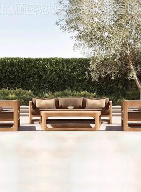 外跨境北欧定制户外沙发庭677院防水防晒室外闲花休外摆户家具园