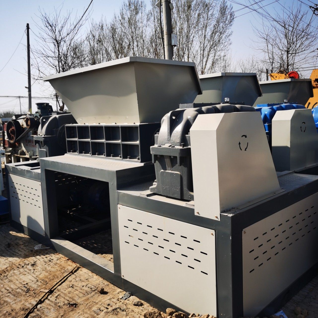 废旧金属塑料双轴撕碎机 工业固废粉碎机,机械设备,破碎机,淘宝优惠券,粉丝福利购,淘宝优惠卷