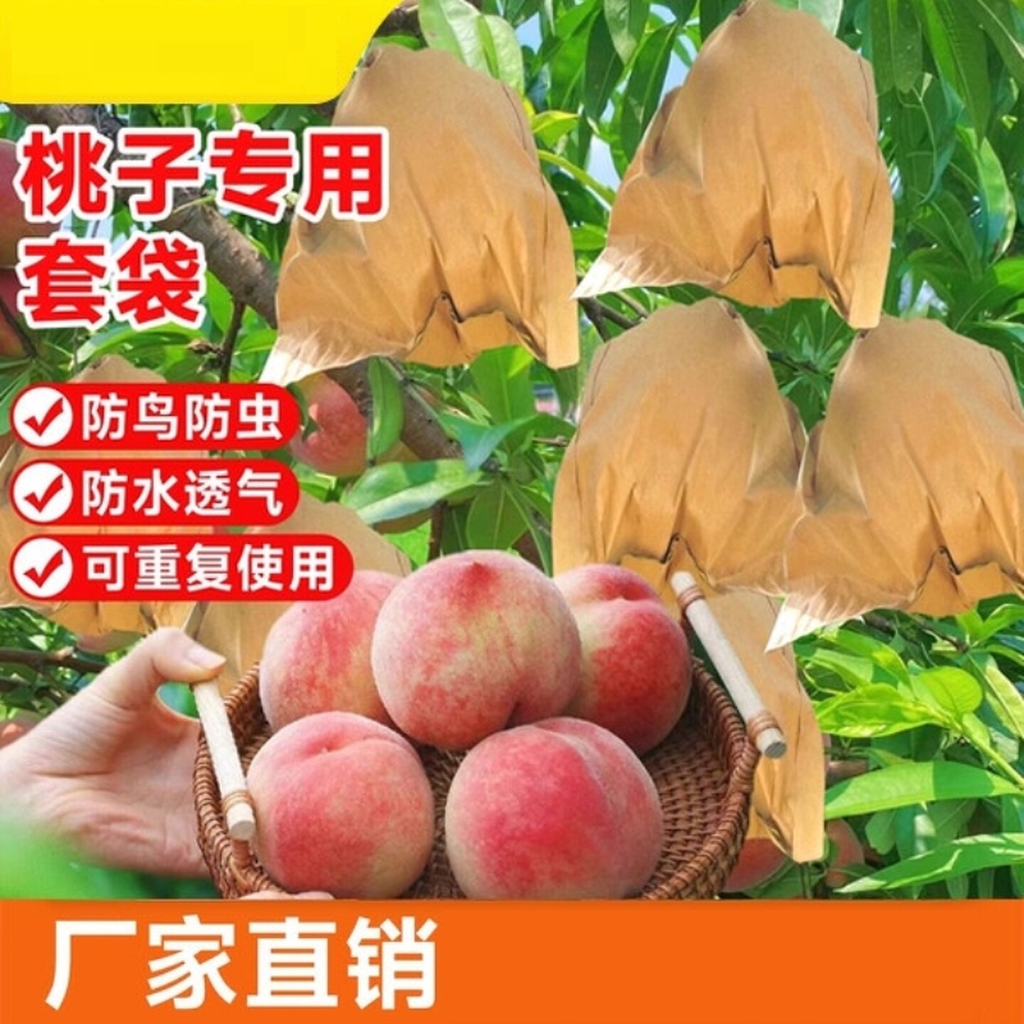 枇杷专用套袋桃子袋子芒果纸袋芒果袋子果袋水果套袋果袋子防虫鸟