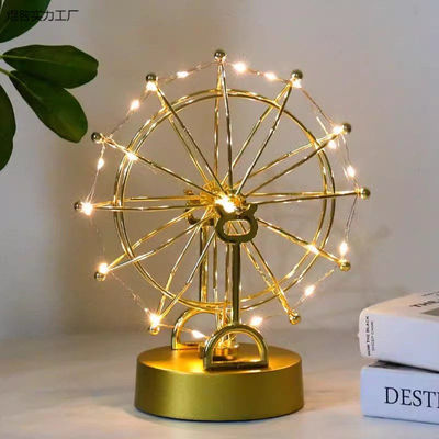 爆款创意摩天轮永动机家居客厅装饰品摆件朋友生日旋转牛顿摆礼品