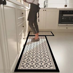 简约风厨房地垫家用可擦免洗厨房地垫防摔防滑垫可裁剪好打理脚垫